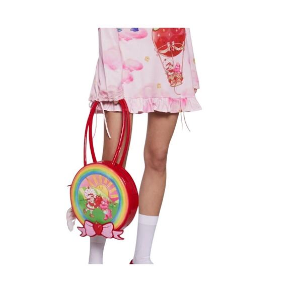 Dolls Kill x Care Bears x Strawberry Shortcake Rainbow Sunshine Shoulder Bag NWT - Picture 4 of 8